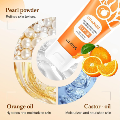 Buy 1 Get 1 FREE Today 🎁!  Say Goodbye to Dull, Rough Skin! GEZRIA Orange Enzyme Exfoliating Gel 🍊