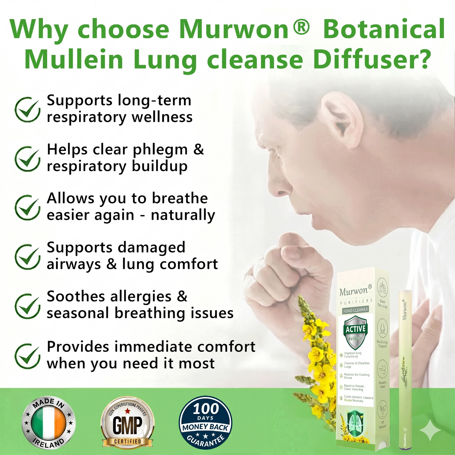 𝙊𝙛𝙛𝙞𝒄𝒊𝒂𝒍 𝑺𝒕𝒐𝒓𝒆✅𝐌𝐮𝐫𝐰𝒐𝒏® 𝐁𝐨𝐭𝐚𝐧𝐢𝐜𝐚𝐥 𝐌𝐮𝐥𝐥𝐞𝐢𝐧 𝐋𝐮𝐧𝐠 𝐂𝐥𝐞𝐚𝐧𝐬𝐞 𝐃𝐢𝐟𝐟𝐮𝐬𝐞𝐫🔥(👨‍⚕️Cough, Pharyngitis, shortness of breath, sputum, stuffy nose, bronchitis, bronchitis, allergy symptoms, lung discomfort)2❤️